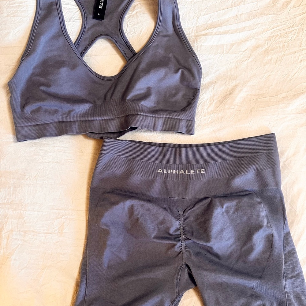 Alphalete Amplify Seamless Matching 2-Piece LARGE Activewear Set